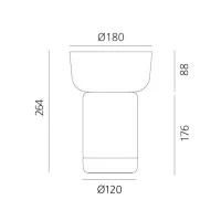 Artemide Bontà Lampada Da Tavolo LED Dimmerabile Con Ciotola In