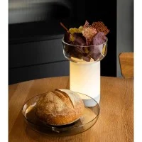 Artemide Bontà Dimmable LED Table Lamp With Glass Bowl By Artemide Bontà Dimmable LED Table Lamp With Glass Bowl By