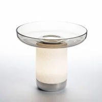Artemide Bontà Dimmable LED Table Lamp With Glass Plate By