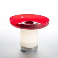 Artemide Bontà Dimmable LED Table Lamp With Glass Plate By Artemide Bontà Dimmable LED Table Lamp With Glass Plate By