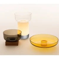 Artemide Bontà Dimmable LED Table Lamp With Glass Plate By Artemide Bontà Dimmable LED Table Lamp With Glass Plate By