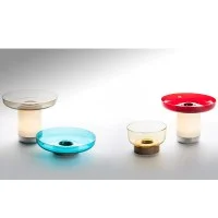 Artemide Bontà Dimmable LED Table Lamp With Glass Plate By