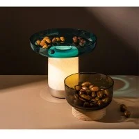 Artemide Bontà Dimmable LED Table Lamp With Glass Plate By
