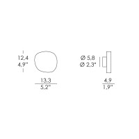 Ai Lati Lights Ciottolo LED Outdoor Wall Lamp IP54