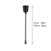 Suspension Up and Down With Elastic Cord and Pendant Rose With Suspension Up and Down With Elastic Cord and Pendant Rose With