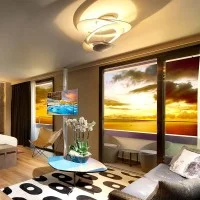 Artemide Pirce LED Dimmable Ceiling Lamp By Giuseppe Maurizio Artemide Pirce LED Dimmable Ceiling Lamp By Giuseppe Maurizio