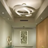 Artemide Pirce LED Dimmable Ceiling Lamp By Giuseppe Maurizio Artemide Pirce LED Dimmable Ceiling Lamp By Giuseppe Maurizio