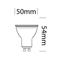 Bot Lighting Shot 6,5W LED Lampadina GU10 PAR16 230V Bianca