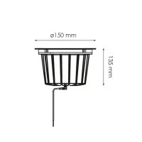 Flos A-Round 150 Adjustable Recessed Ground Spotlight For
