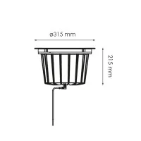 Flos A-Round 315 Adjustable Recessed Ground Spotlight For