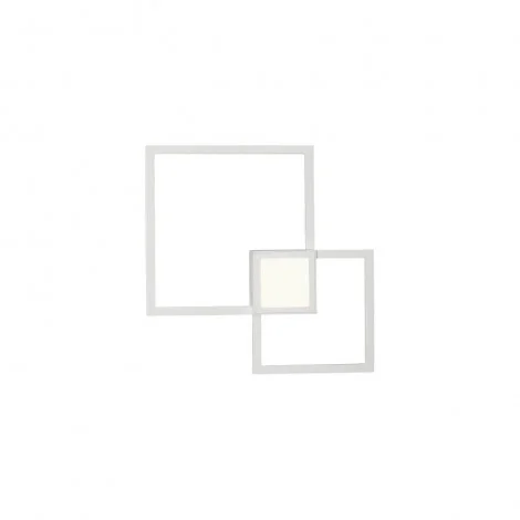 Mantra Mural Minimal Led Wall Lamp Double Square Indirect Light
