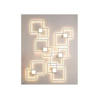 Mantra Mural Lampada Minimal a Led da Parete Quadrata Doppia