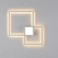 Mantra Mural Lampada Minimal a Led da Parete Quadrata Doppia
