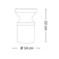 Ideal Lux Torre PT1 Small Outdoor Modern Design Floor Lamp