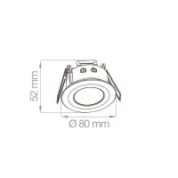 Lampo PIR Recessed Infrared Twilight Proximity Sensor IP65 for