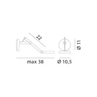 Rotaliana String W0 Lampada Led da Parete Applique Moderna By