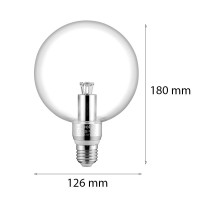 Flos Kit Lampadine LED Globo Trasparenti 3W E27 170lm 180-265V