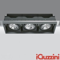 iGuzzini Deep Frame Minimal Nero 3x75W E27 PAR30