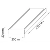 Lampo MIA H50 LED Mensola Illuminante Luce Diretta e Indiretta