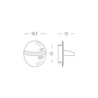 Sovil Linea Escort Wall Lamp Applique Adjustable Outdoor LED