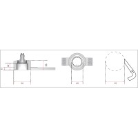 Isyluce Faretto GU10 Da Incasso a Soffitto In Gesso a Scomparsa