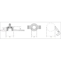 Isyluce Faretto GU10 Da Incasso a Soffitto In Gesso a Scomparsa Isyluce Faretto GU10 Da Incasso a Soffitto In Gesso a Scomparsa
