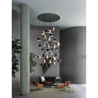Lodes JIM Cone Lampada LED a Sospensione Componibile by Patrick