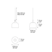 Lodes JIM Bell LED Modular Suspension Lamp by Patrick Norguet Lodes JIM Bell LED Modular Suspension Lamp by Patrick Norguet