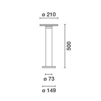 iGuzzini BX89.715 Outer Palo da Esterno LED 11W IP65 Paletto da