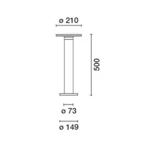 iGuzzini BX89.715 Outer Palo da Esterno LED 11W IP65 Paletto da