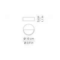 Ai Lati Lights Bottom Lampada LED Segnapasso Da Parete Per Uso Ai Lati Lights Bottom Lampada LED Segnapasso Da Parete Per Uso