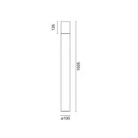 iGuzzini iPoint Bollard Paletto LED da giardino per esterno