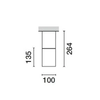 IGuzzini BE11 iPoint 11W E27 Applique Ceiling Cylindrical IGuzzini BE11 iPoint 11W E27 Applique Ceiling Cylindrical