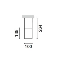 IGuzzini BE11 iPoint 11W E27 Applique Plafone da soffitto