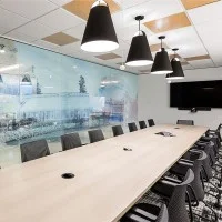 Louis Poulsen Above Ceiling Suspension Lamp with Direct Louis Poulsen Above Ceiling Suspension Lamp with Direct