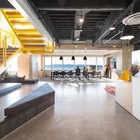 Louis Poulsen Above Ceiling Suspension Lamp with Direct Louis Poulsen Above Ceiling Suspension Lamp with Direct