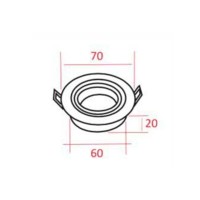 Molveno Lighting Inka Per LED Mini Faretto Incasso Alluminio