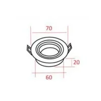 Molveno Lighting Inka Per LED Mini Faretto Incasso Alluminio