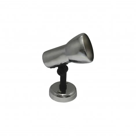 Lampo Spot E27 Orientabile in Metallo con Base a Muro da Interno