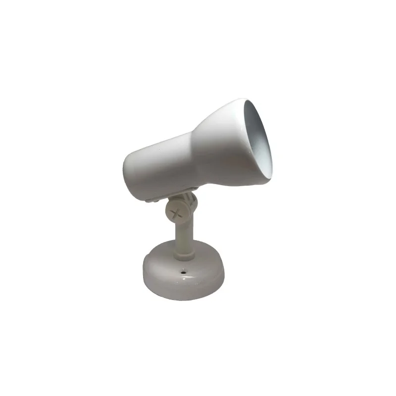 Lampo Spot E27 Orientabile in Metallo con Base a Muro da Interno Lampo Spot E27 Orientabile in Metallo con Base a Muro da Interno