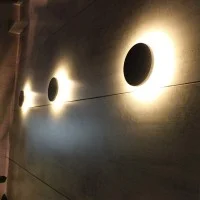 Sovil Head LED round outdoor IP65 Applique Wall Lamp with