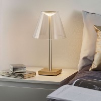 Rotaliana Dina+ LED Lampada da Tavolo Champagne a batteria