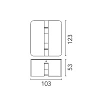 Flos Fenestra 100-240V Lampada LED da Esterno per Vano