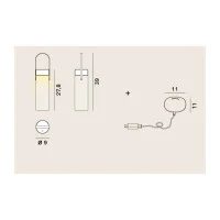 Rotaliana Chiardiluna Lampada LED Dimmerabile Portatile a