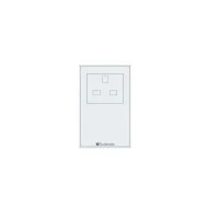 Eclettis Smoothline Plate 1 x 2,5 Gang