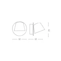 Ideal Lux GIM AP Lampada LED da Parete Applique Orientabile per