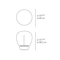 Artemide Empatia 36 Tavolo Table Lamp LED By Carlotta De