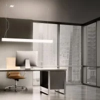 Ideal Lux Office SP Linear Suspension LED Lamp with Direct