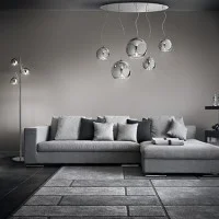 Ideal Lux Mapa Fade SP5 Chandelier Multiple Suspension Indoor