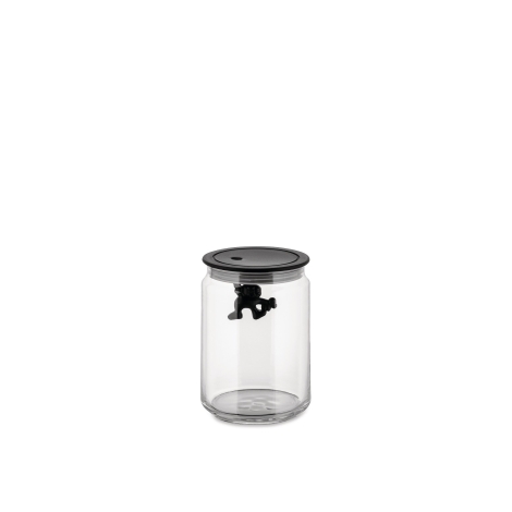 Alessi Gianni a little man holding on tight jar